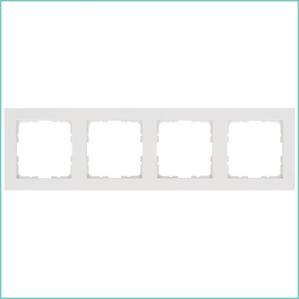 Рамка 4-м G-Classic бел. глянцевый Jasmart G1004W