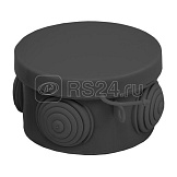 Коробка распаячная КМР-040-038 с крышкой 65х40 4 мембранных ввода IP54 черн. EKF plc-kmr-040-038-b